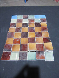  Lot Of 48 Antique Beaver Falls Tiles 2 X 2 Architectural Salvage
