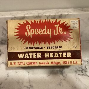 Vintage Antique Speedy Jr Portable Water Heater H W Tuttle Company Rare
