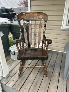 Vintage Wooden Adult Rocking Chair
