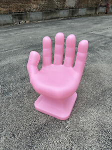 Pale Pink Left Hand Shaped Chair 32 Tall Adult 70s Retro Icarly New
