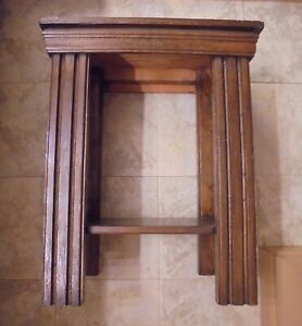Vintage Mission Style Sturdy Hand Crafted Oak Wood Side Table 25 Tl X 20 Lg