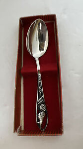 Vintage Indianapolis Indiana Sterling Silver Souvenir Spoon Hoosier State