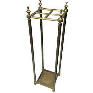 Antique Brass Cast Iron Umbrella Stand