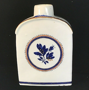 18th 19th Century Antique Chinese Export Porcelain Tea Caddy Ca 1790 1810