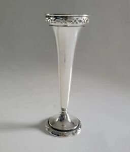 Vintage Reed Barton Sterling Trumpet Vase 6 5 80 Gms