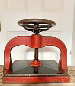 Antique Cast Iron Book Press 1800 S