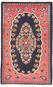 One Of A Kind Entryway Traditional 2 6x4 0 Handmade Vintage Oriental Rug Carpet
