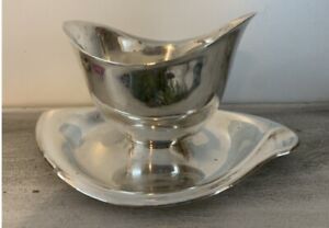 Sterling Mexican Art Nouveau Sauce Gravy Boat By Juventino Lopez Reyes