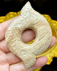 Sarira Phra Tath Hoop Snake Phaya Nak Naga Serpent Charm Thai Amulet 11us 3979