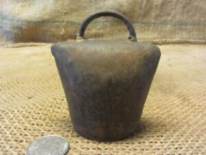 Vintage Triangle Round Metal Cow Sheep Bell Rare Antique Farm 10269