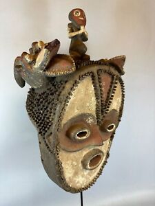 240510 Antique Extremely Rare African Mambila Mask Cameroon 