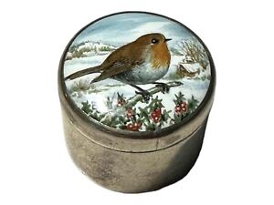 Vintage Sterling And Enamel Patch Box Pill Box Bird 1983