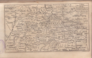 1760 Gentleman S Magazine Map Of Kassel Jamaica Uprising Cherokee Battles