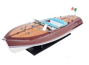 Large Riva Triton Speed Boat Wood Runabout Model 36 Italian Power Motor Yacht