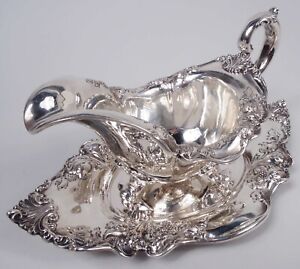 Dominick Haff Gravy Boat 2340 Antique Sauce American Sterling Silver 1907