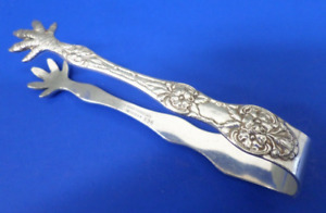 Vintage T H Marthinsen Norway Epns Silver Plate Sugar Cube Tongs 3 1 2 