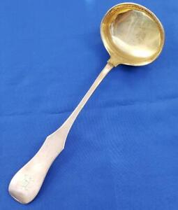 Imperial Russian 84 Silver Hallmarked Partial Gilt Punch Ladle C 1867 6 9 Ozt
