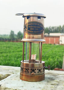 Antique Brass 100 Working Nautical Miner Lamp Oil Ship Lantern Maritime Gift