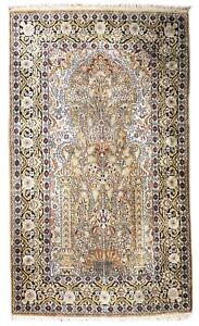 Stunning Exquisite Hand Knotted Silk Rug 3 1 X 5 4 Inv125 3x5