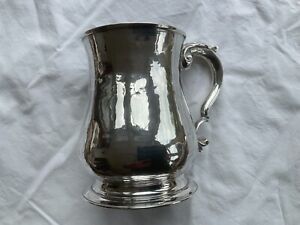 Sterling Silver Pint Tankard 1938 London Weight 525 Grams Not Engraved