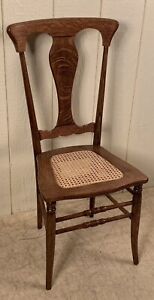 Antique Oak Small Oak Desk Or Vanity Chair