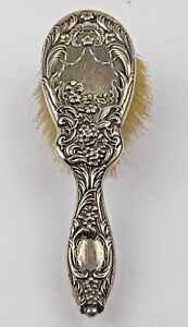 Sterling Silver Hair Brush 1890 Dresden By Whiting 4236 Victorian 7 5 Long