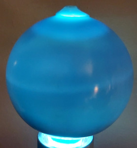 Antique Lightning Rod Glass Ball 4 1 2 Milk Glass Baby Sky Robin S Egg Blue