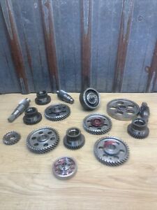 Lot Of 15 Industrial Machine Steampunk Gear Cog Robot Salvage Lamp Base Hh