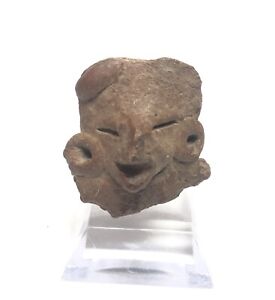 Pre Columbian Tlatilco Ceramic Terracota Head Fragment Of A Pretty Lady 