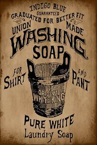 Washing Soap Metal Tin Sign