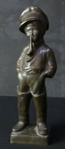 Vintage French Bronze Sculpture Comme Papa 1930 Lost Wax Craft