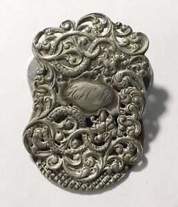 Antique Art Nouveau Sterling Sea Serpent Paper Clip