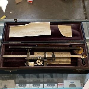 Antique G Coradi Zurich Switzerland Planimeter Complete With Case Circa 1925 