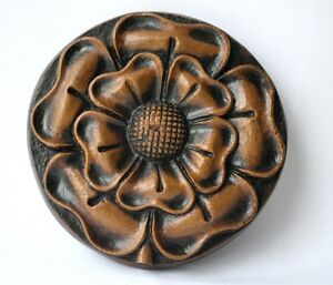 English Tudor Rose Medieval Reproduction Oak Church Carving Unique Gift Ludlow
