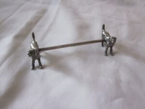 Antique Silverplate Figural Knife Rest Dogs They Look Like Setters