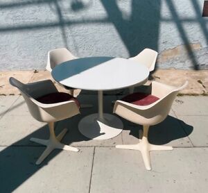 Vintage 1960s Dining Set By Maurice Burke For Arkana Formica Tabletop
