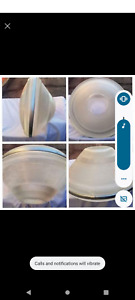 Vtg Holophane Saucer Glass Globe Industrial Prisma Light Shade 19 85 L 11 T