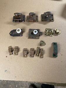 Lot Of Assorted Vintage Cabinet Cupboard Latches And Catches
