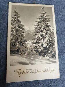 Postcard 1939 German Rich Postcard Card Christmas 2wk Old Ak