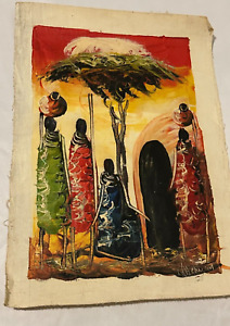 Knife Painting Hand Painted Painting From Tanzania East Africa 14x10