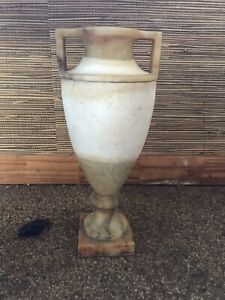 Antique Alabaster Light Lit From Within