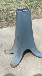 Antique Cast Iron Industrial Base Stand Steampunk Table Pedestal Anvil 35lbs