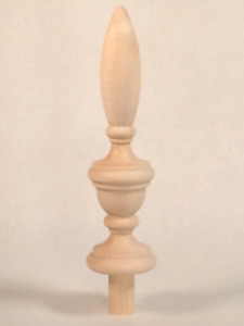 Newel Post Finial Cap Maple Unfinished Tf2