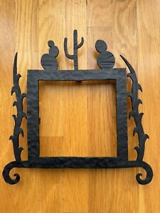 Bushere Son Wrought Iron Wall Plaque Tile Frame Inset 2006 Vintage