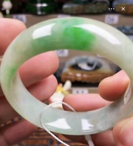 Natural Grade A Jadeite Jade Fine Bangle Bracelet Size 55 Mm