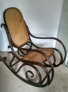 Vintage 1970s Thonet Style Bentwood Rocker Excellent Condition