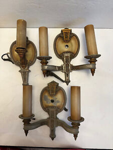 Riddle Co Wall Sconces 2 Doubles 793 1 Single 794
