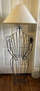 Midcentury 60s John Risley Style Iron Wire Metal Figural Mannequin Floor Lamp Kc