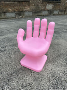 Pastel Pink Left Hand Shaped Chair 32 Tall Adult 70s Retro Icarly New