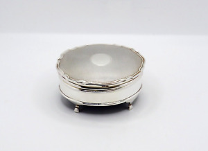 Vintage Sterling Silver Trinket Jewellery Box Hallmarked Adie Brothers Ltd 1961